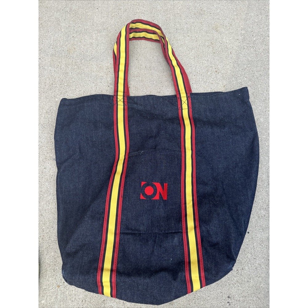 Old Navy Indigo Dye Denim Bucket Bag Sack Everyday Carry Y2K Style Tote